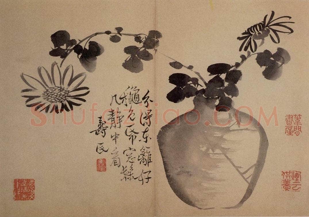 1735年 边寿民 《花果册》 书画作品