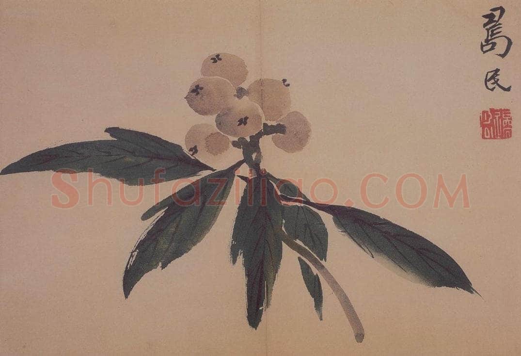 1735年 边寿民 《花果册》 书画作品