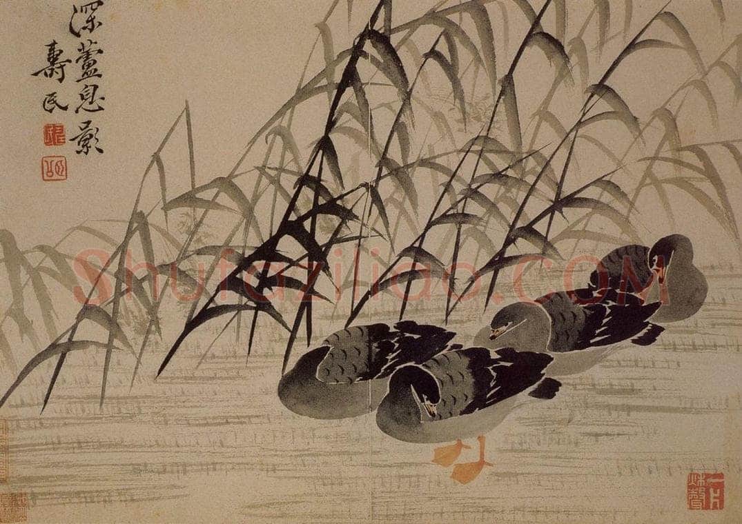 1743年 边寿民 《杂画册》 书画作品