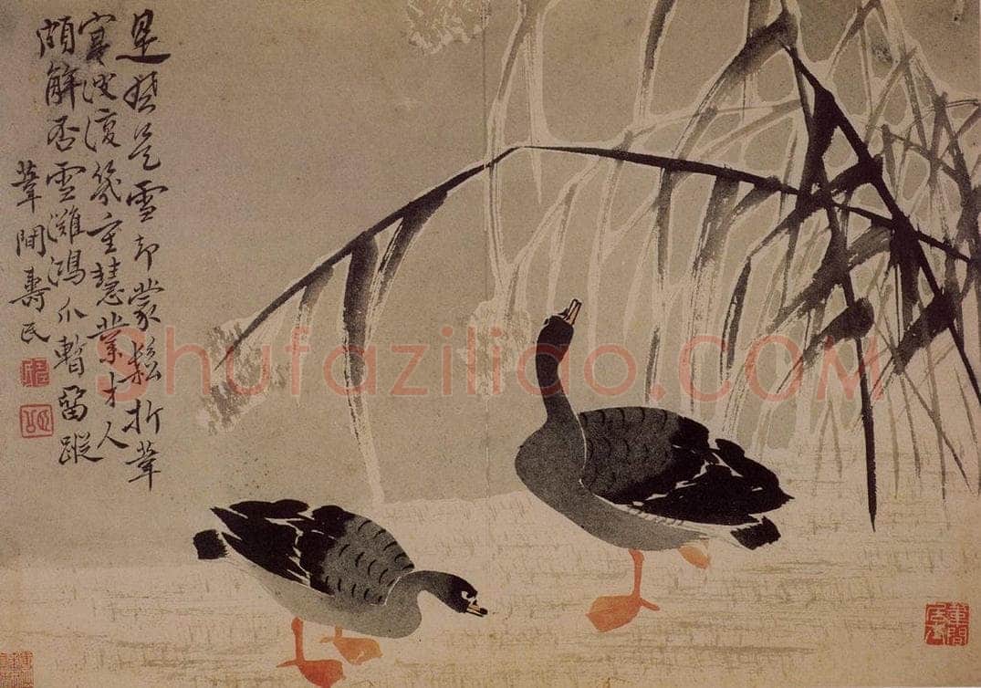 1743年 边寿民 《杂画册》 书画作品