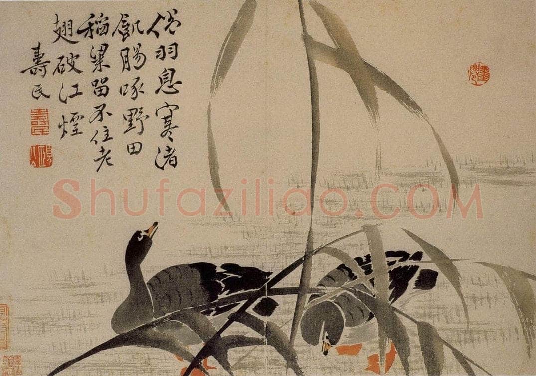 1743年 边寿民 《杂画册》 书画作品