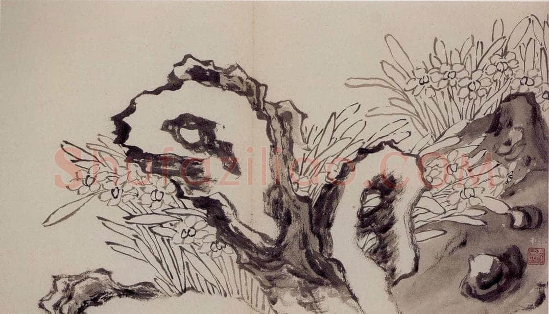 清 罗聘 《山水花卉册》 书画作品