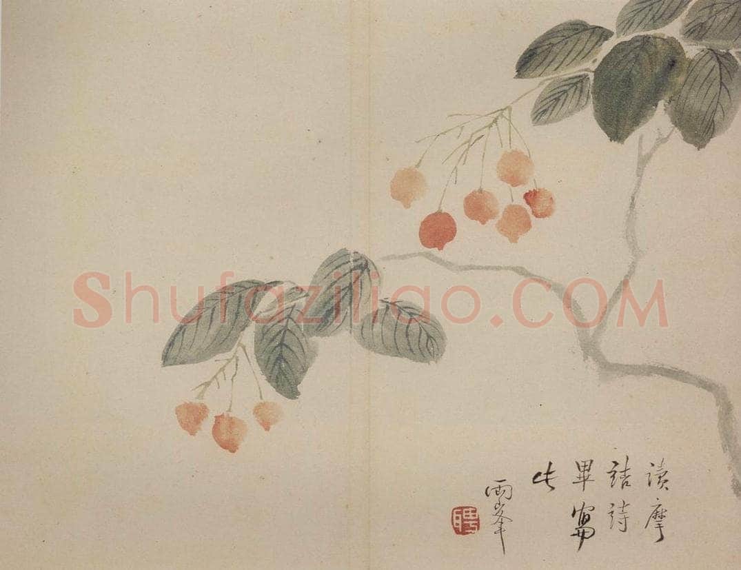 清 罗聘 《山水花卉册》 书画作品