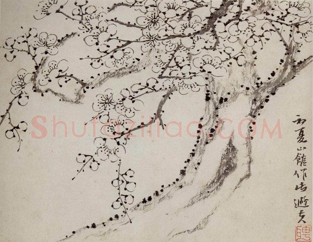清 罗聘 《梅花册》 书画作品