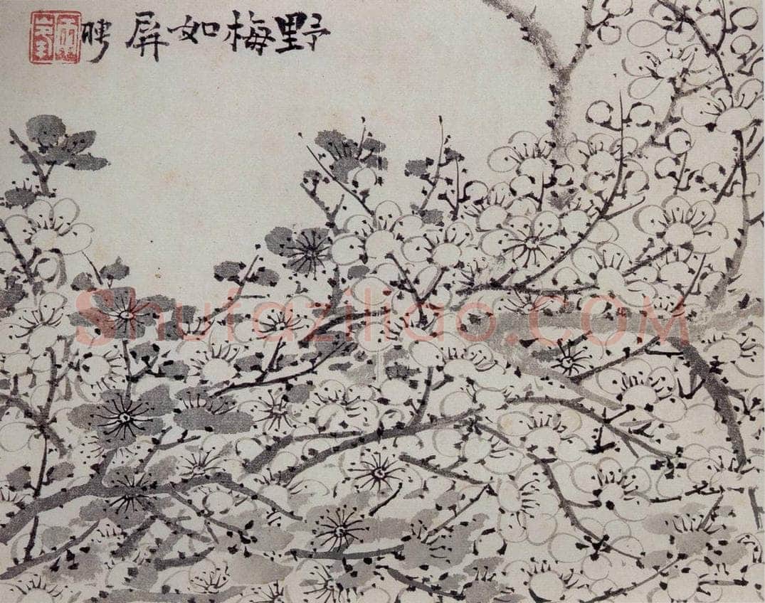 清 罗聘 《梅花册》 书画作品