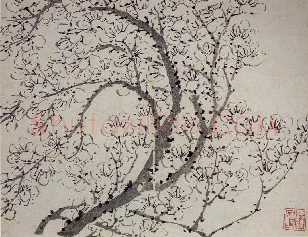 清 罗聘 《梅花册》 书画作品