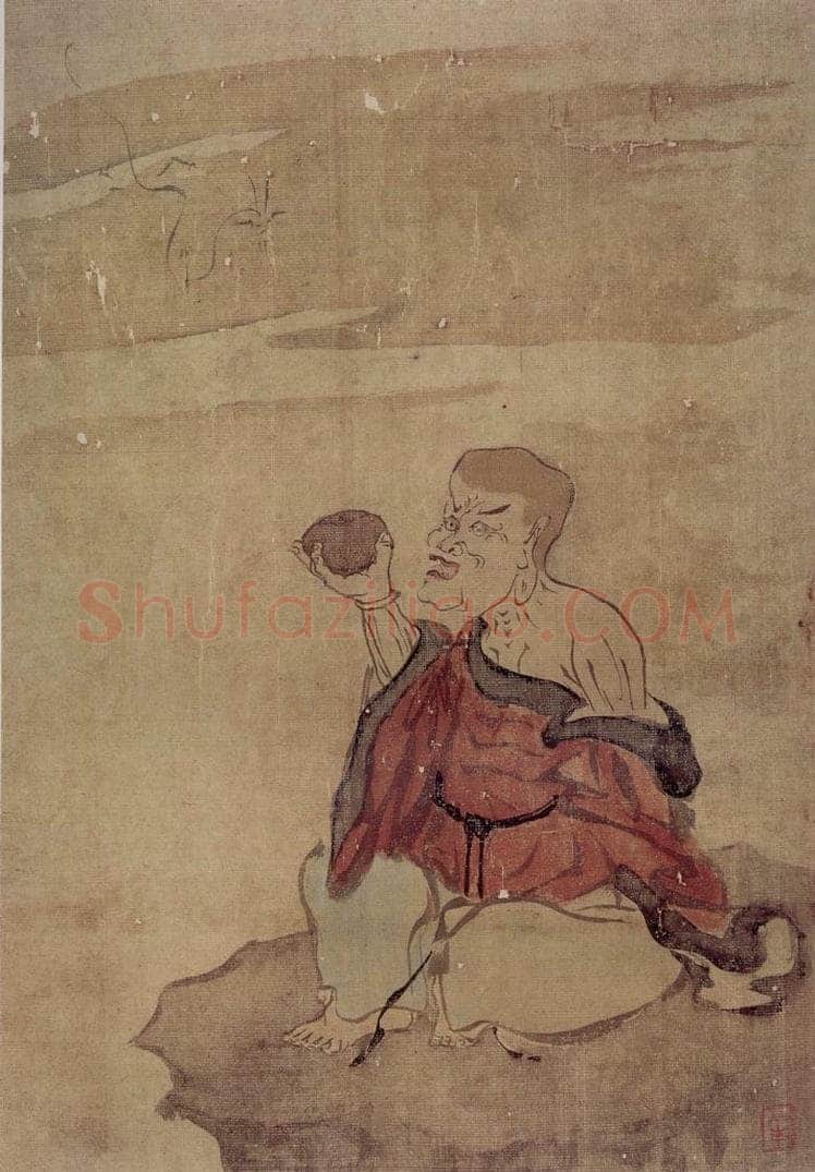 清 罗聘 《罗汉图》 书画作品
