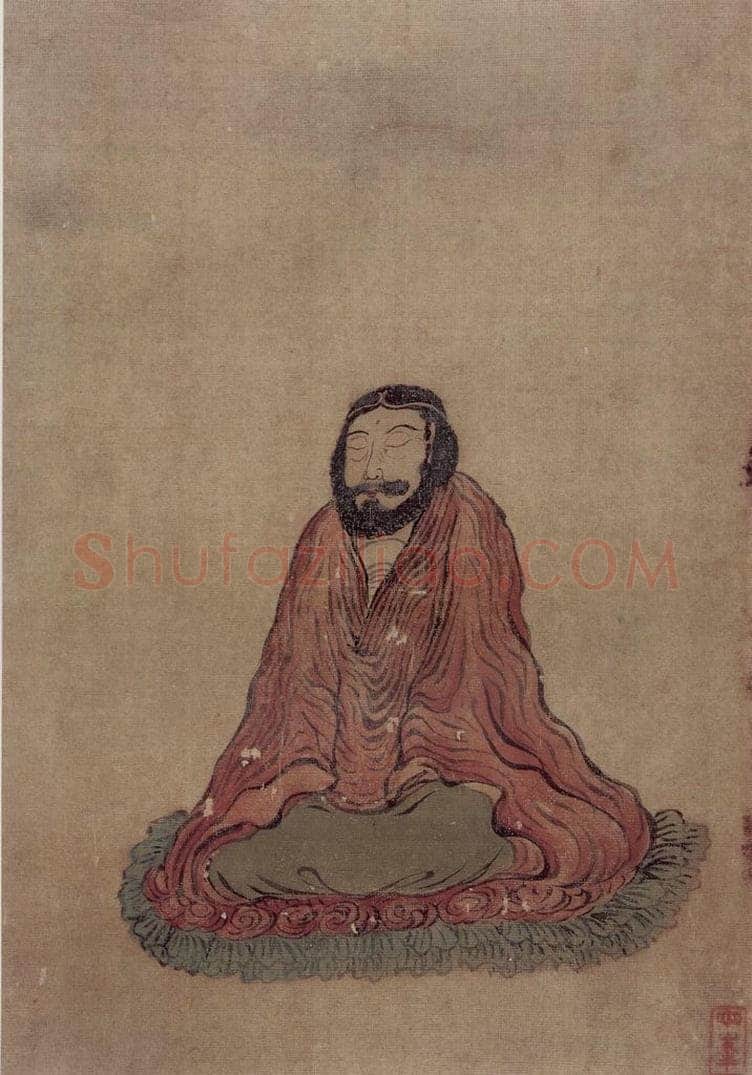 清 罗聘 《罗汉图》 书画作品