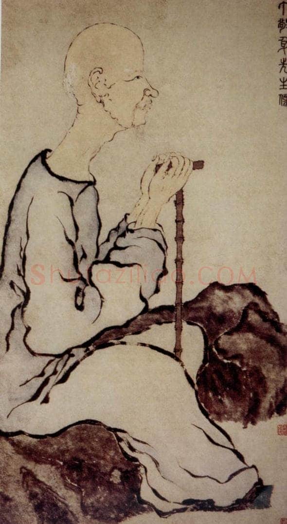 清 罗聘 《丁敬图》 书画作品