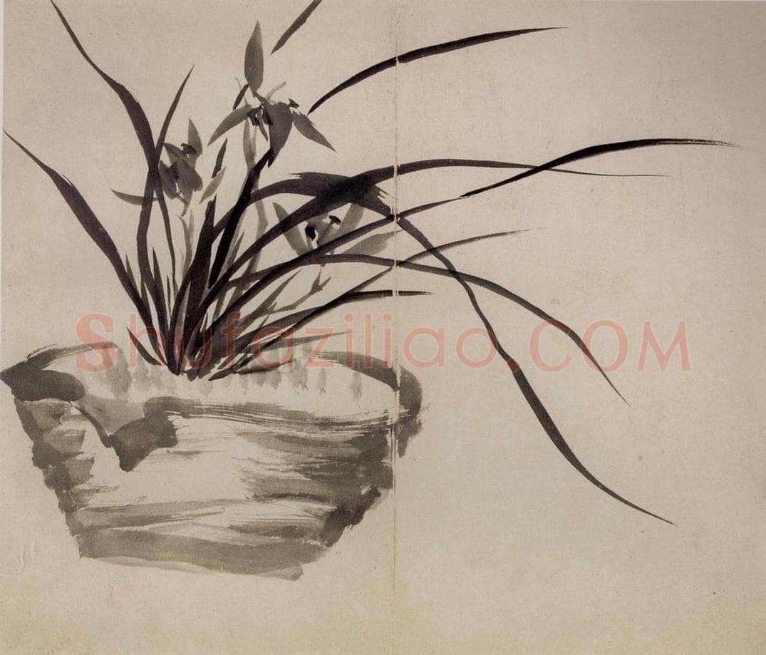 清 罗聘 《兰竹图册》 书画作品