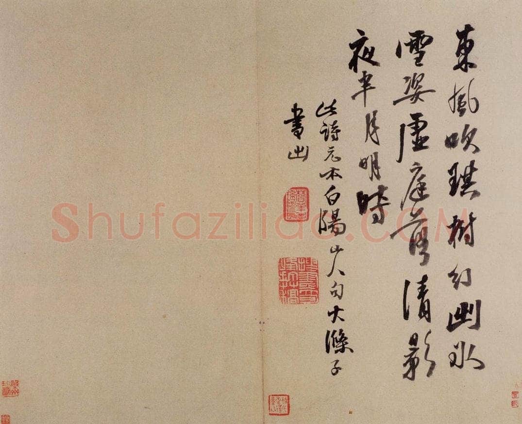  陈淳 《书画册》 书画作品