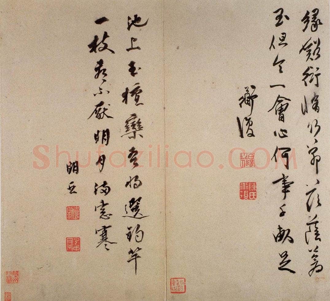  陈淳 《书画册》 书画作品