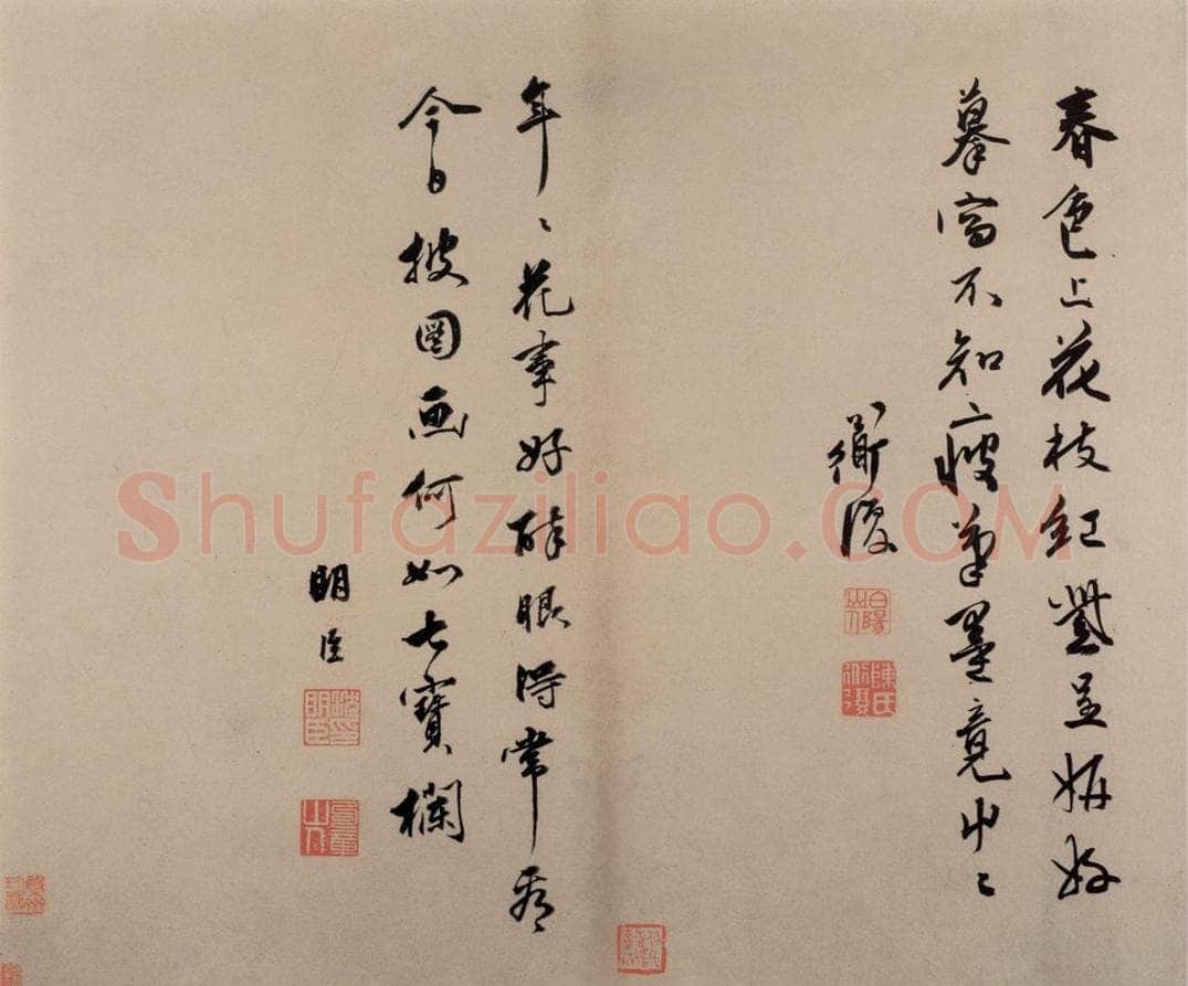  陈淳 《书画册》 书画作品