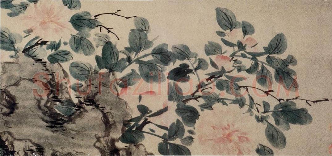  陈淳 《洛阳春色书画卷》 书画作品