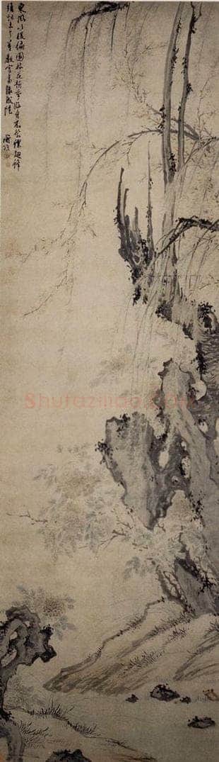 陈淳 《四季花卉屏》 书画作品