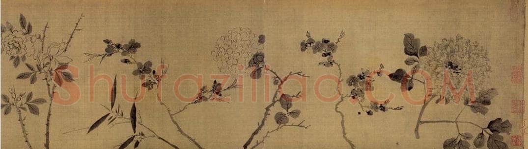 陈淳 《花卉图卷》 书画作品