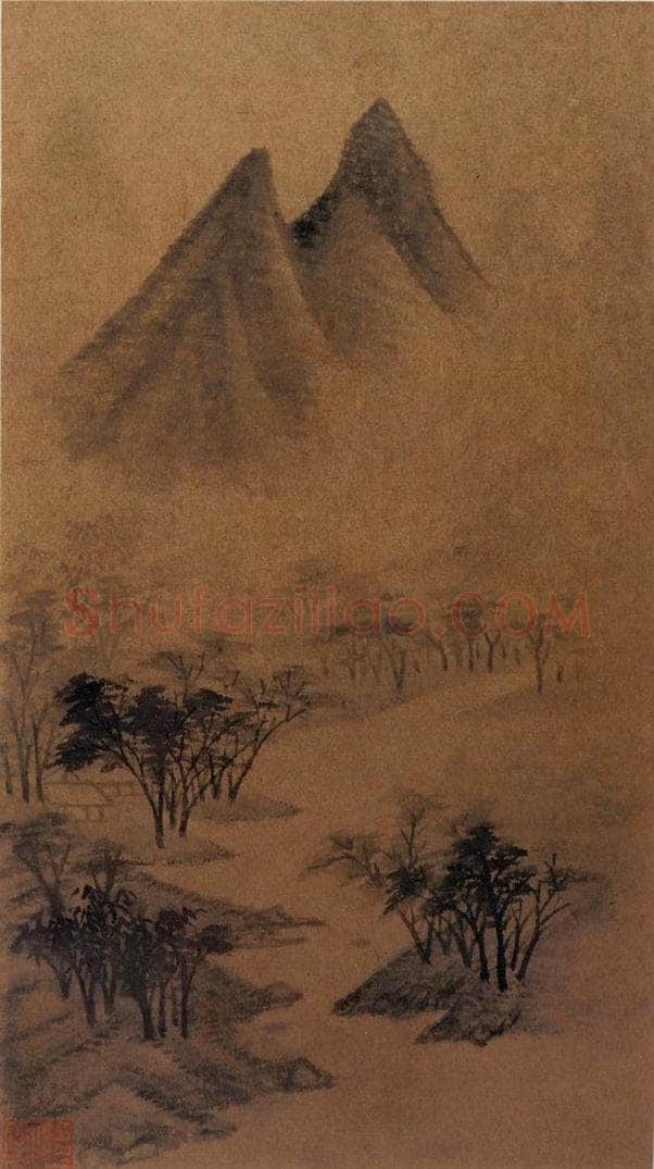 不明 文征明 《山水图》 书画作品