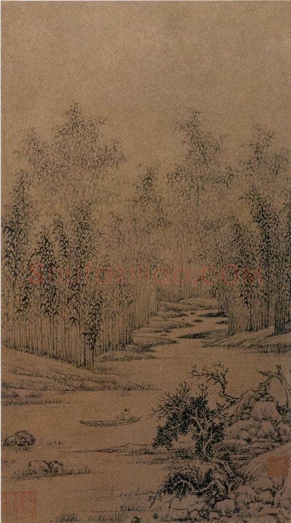 不明 文征明 《山水图》 书画作品