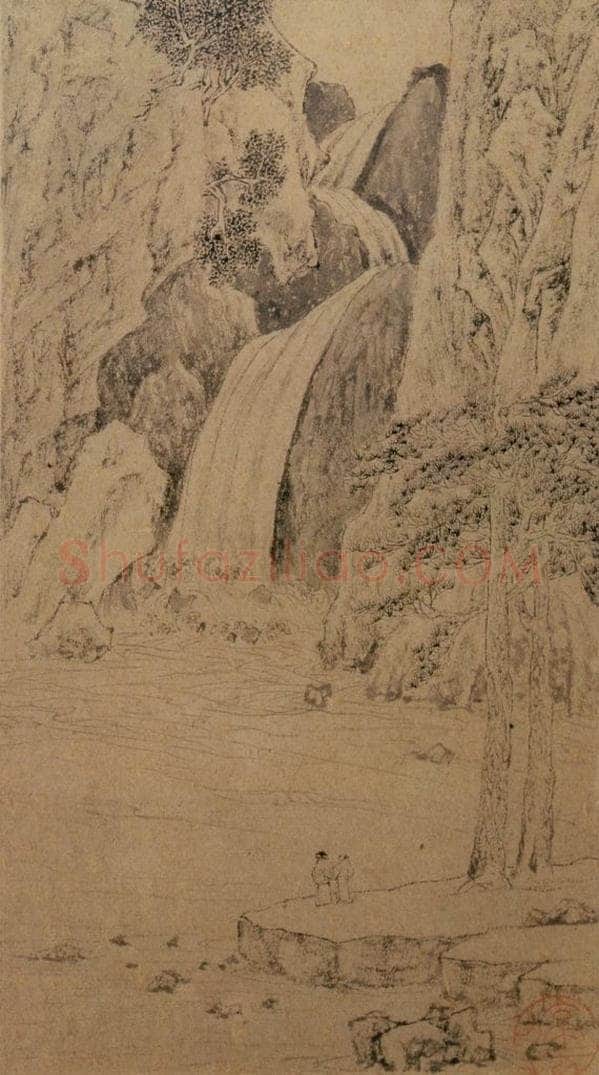 不明 文征明 《山水图》 书画作品
