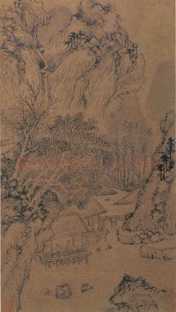 不明 文征明 《山水图》 书画作品