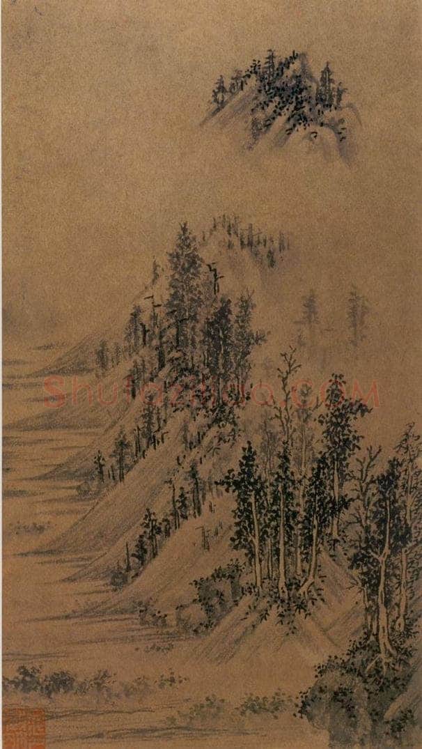不明 文征明 《山水图》 书画作品