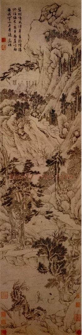 不明 文征明 《绿荫清话图》 书画作品