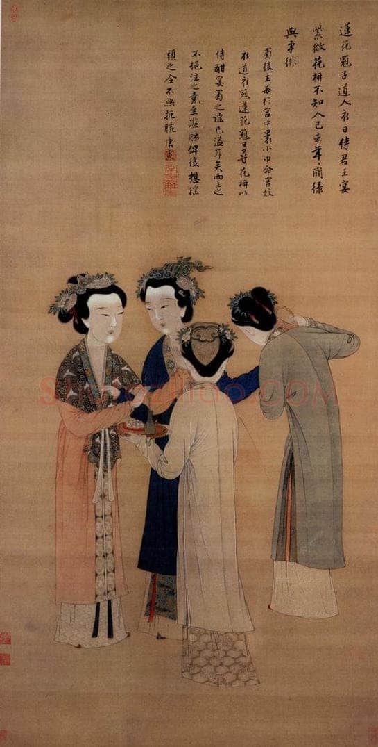 不明 唐寅 《王蜀宫妓图》 书画作品