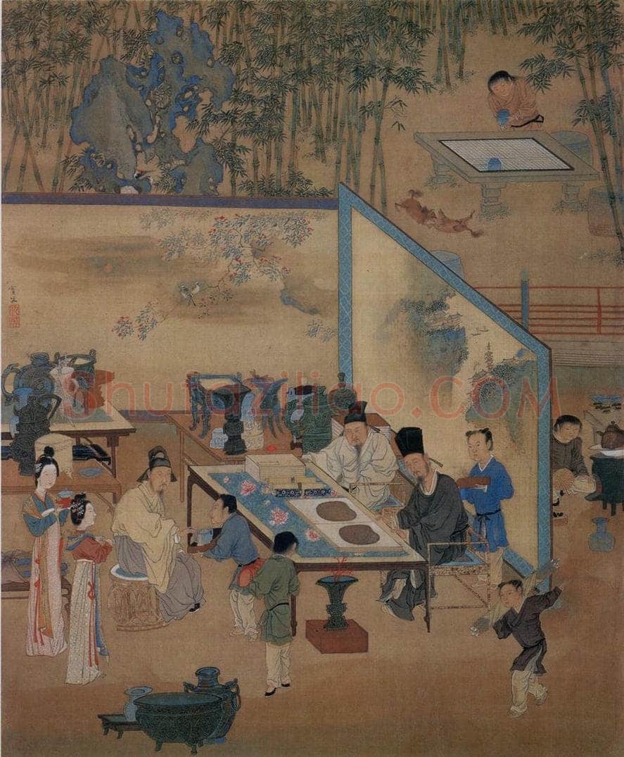 不明 仇英 《人物故事图》 书画作品
