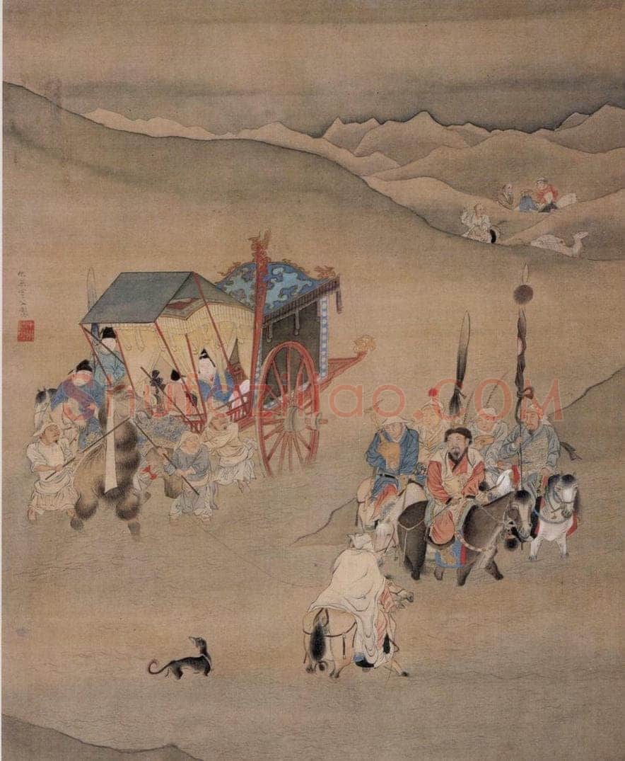 不明 仇英 《人物故事图》 书画作品