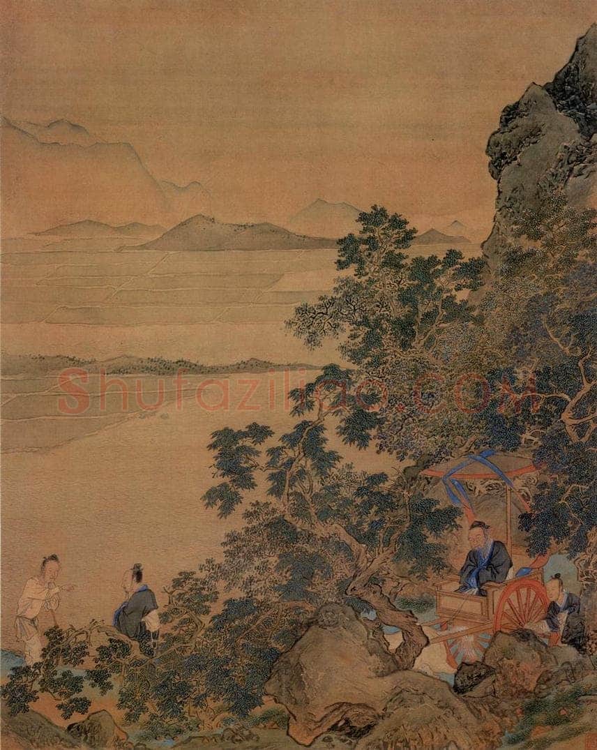 不明 仇英 《人物故事图》 书画作品