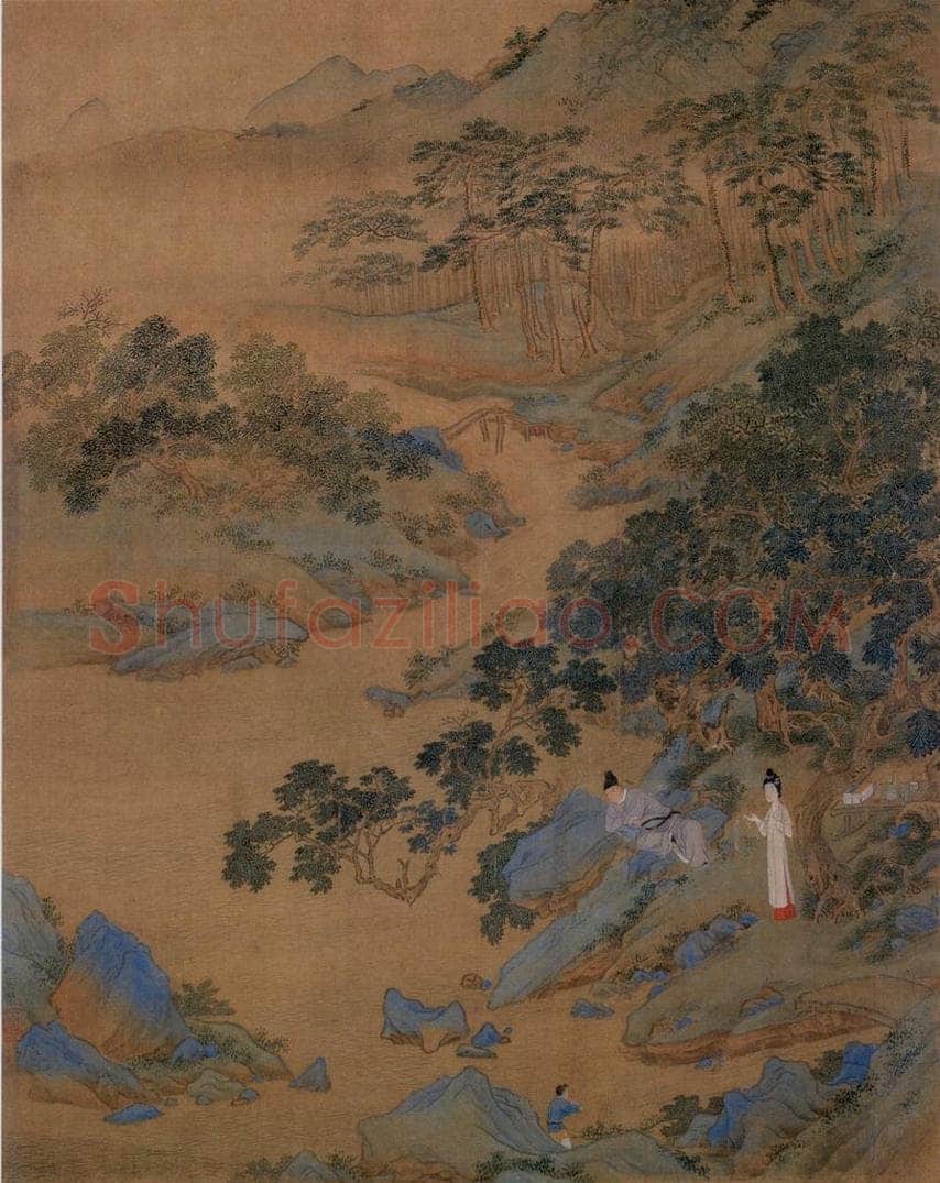 不明 仇英 《人物故事图》 书画作品