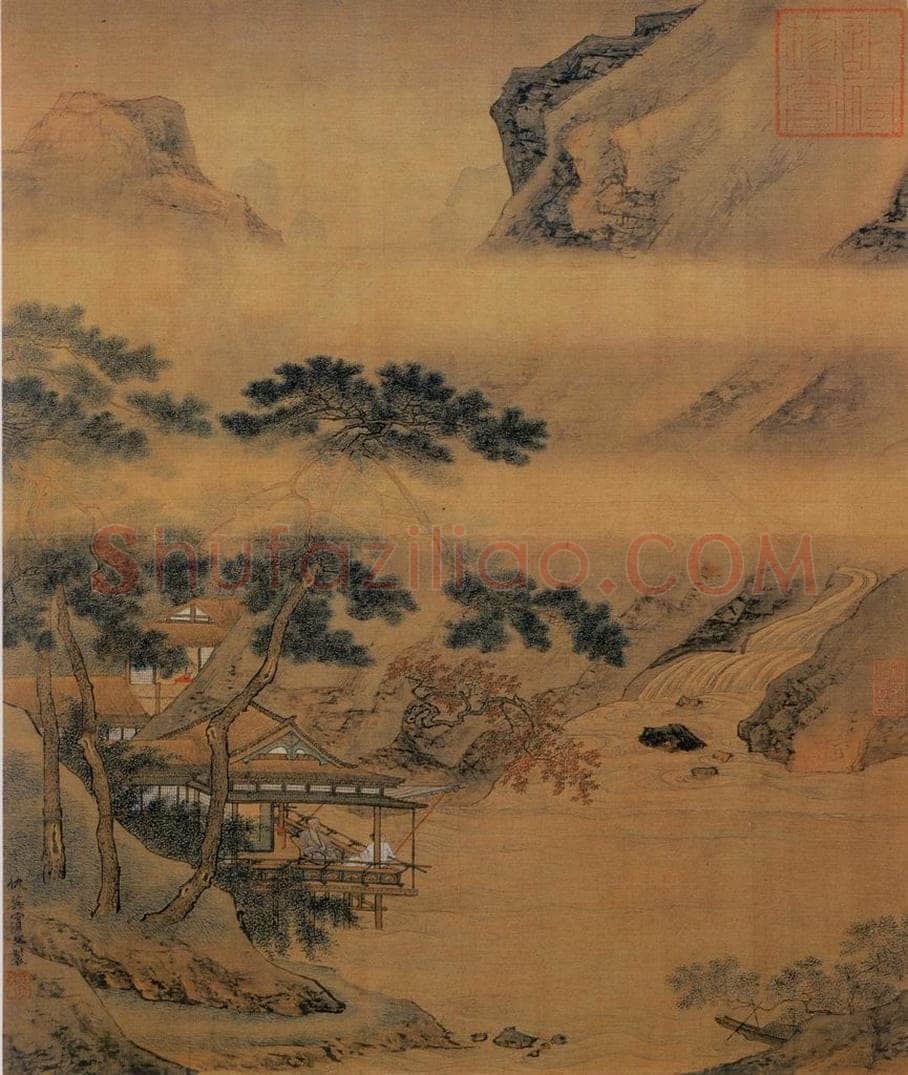 不明 仇英 《玉洞仙源图》 书画作品