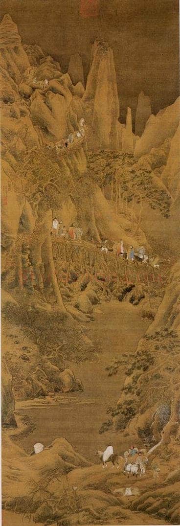 不明 仇英 《剑阁图》 书画作品