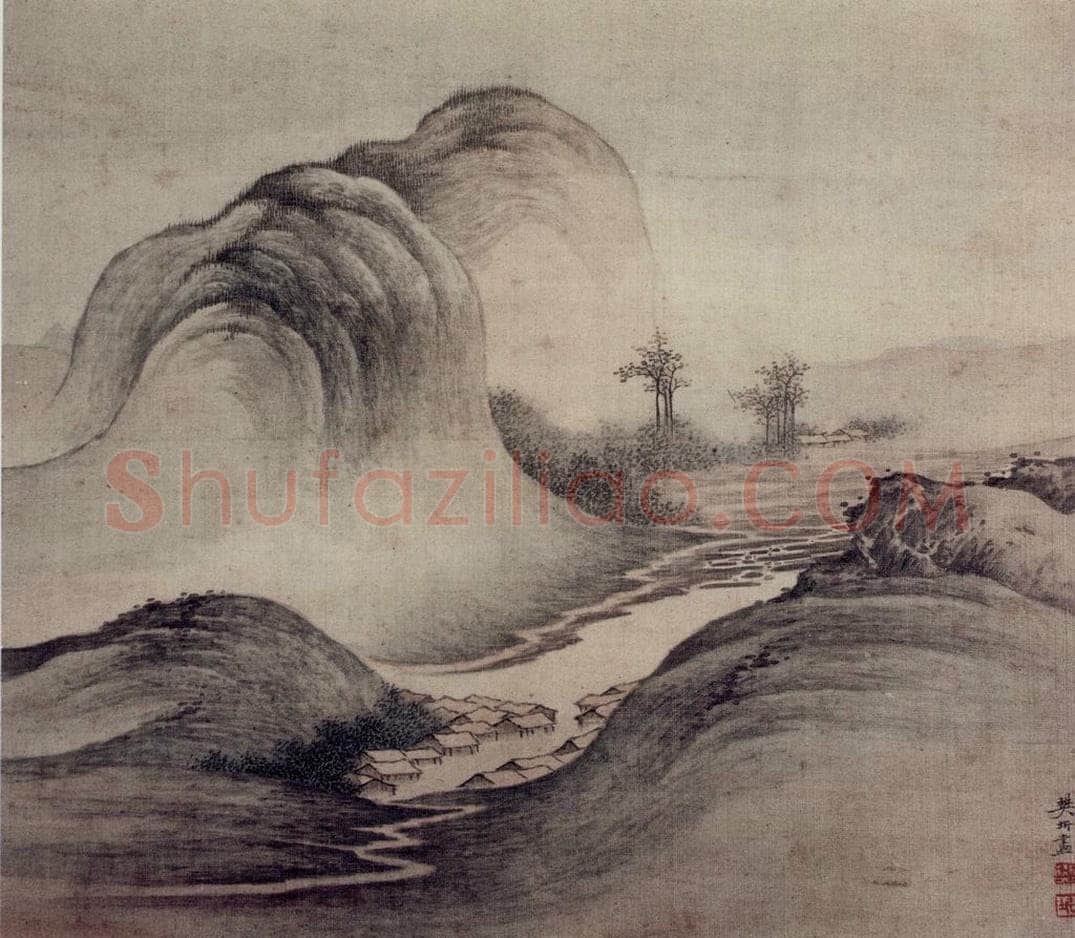 明末清初 樊圻 《山水册》 书画作品