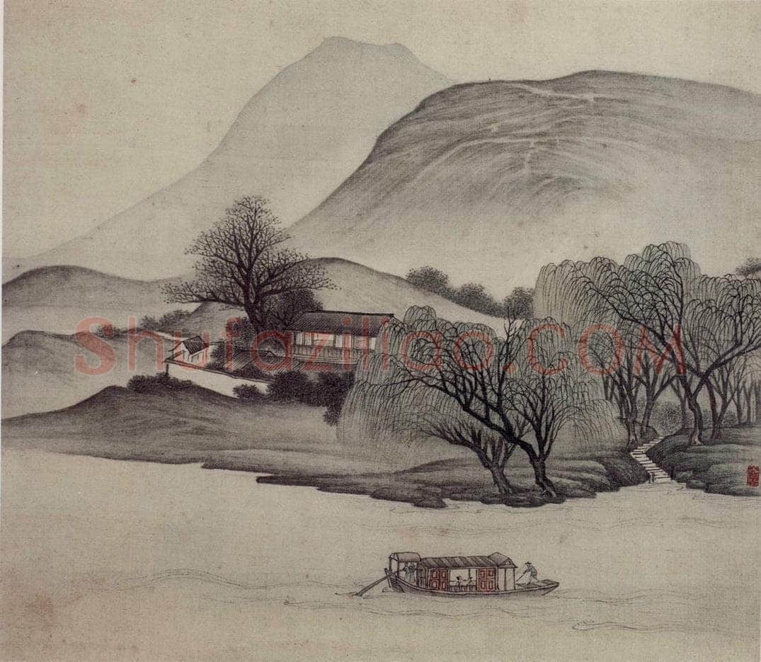 明末清初 樊圻 《山水册》 书画作品