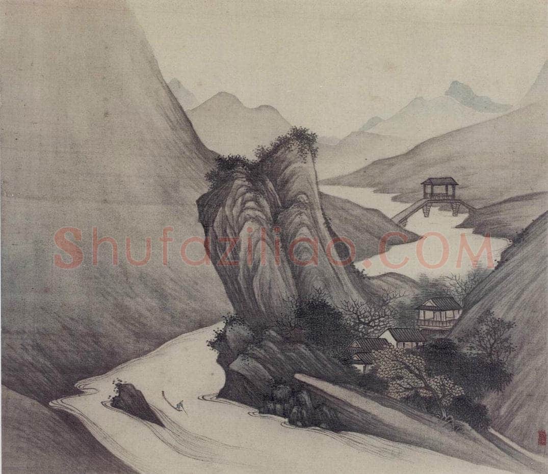 明末清初 樊圻 《山水册》 书画作品