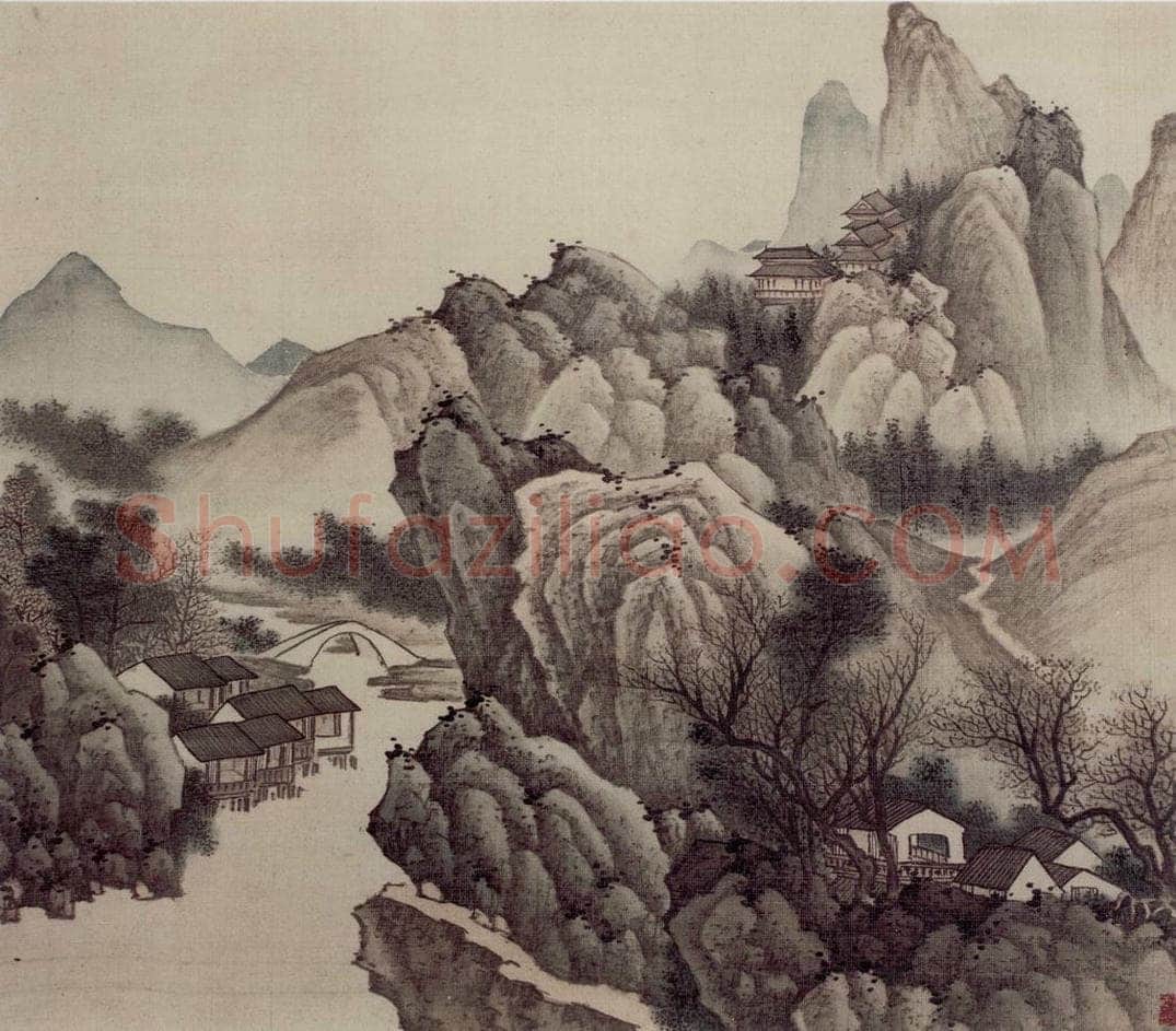 明末清初 樊圻 《山水册》 书画作品