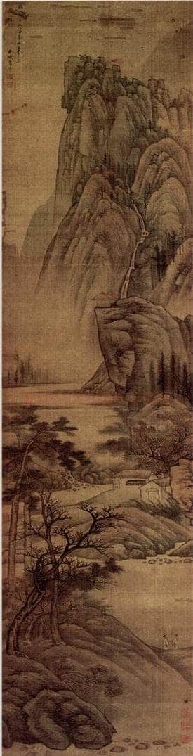 明末清初 高岑 《仿黄子久富春山居图》 书画作品