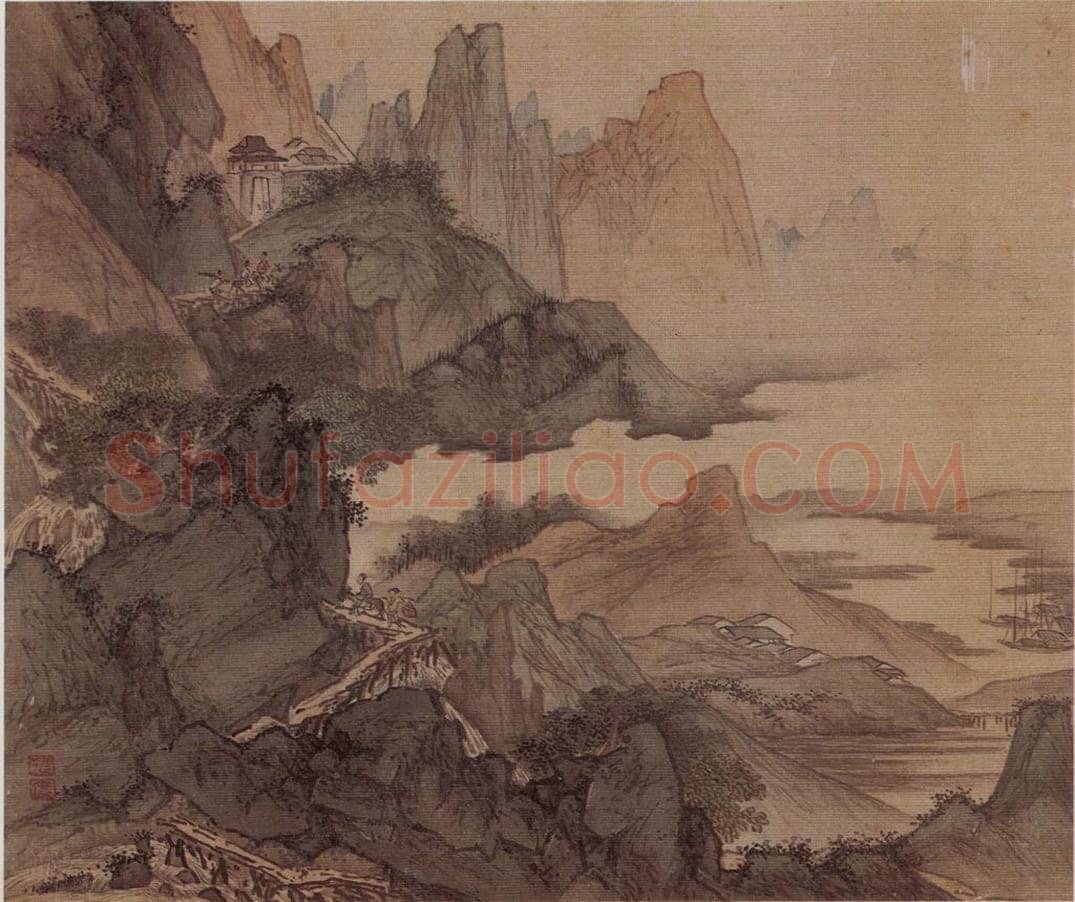明末清初 吴宏 《山水册》 书画作品