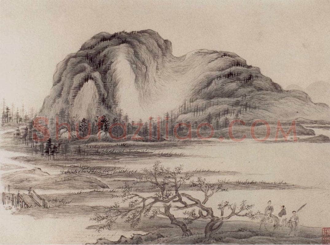 1647 叶欣 《山水册》 书画作品