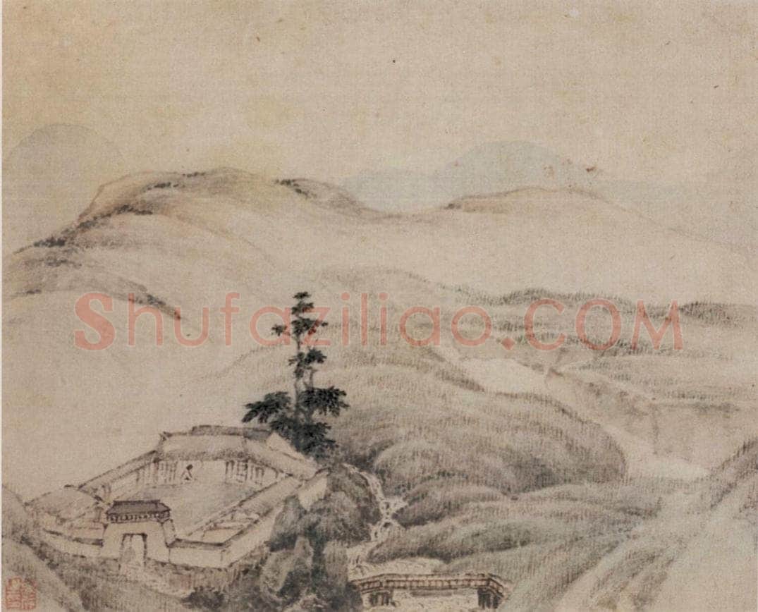 1657 叶欣 《山水册》 书画作品