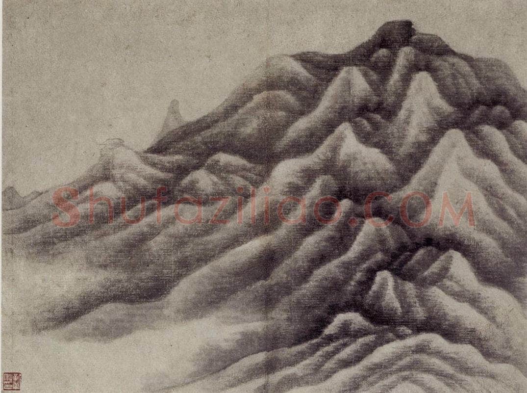 1657 龚贤 《山水册》 书画作品
