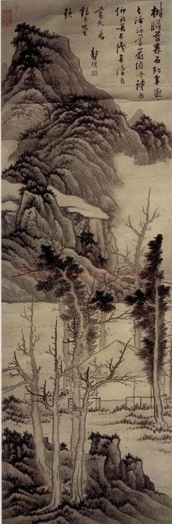 明末 龚贤 《春山图》 书画作品