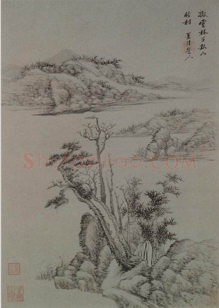 清 吴历 《仿古山水册》 书画作品