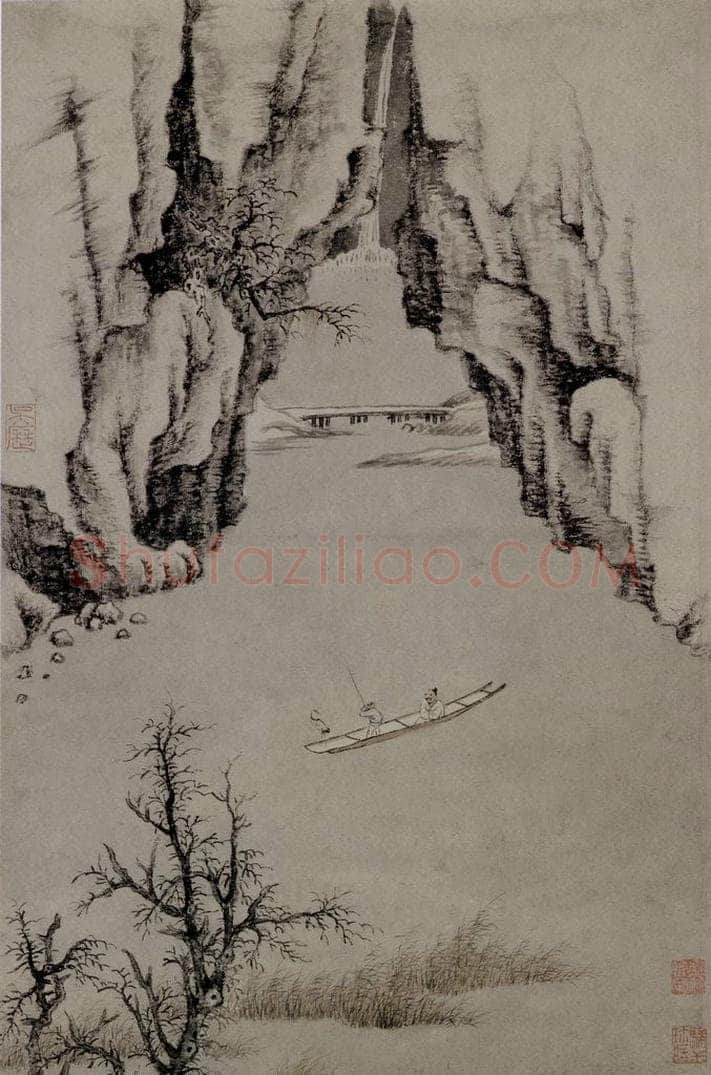 清 吴历 《仿古山水册》 书画作品