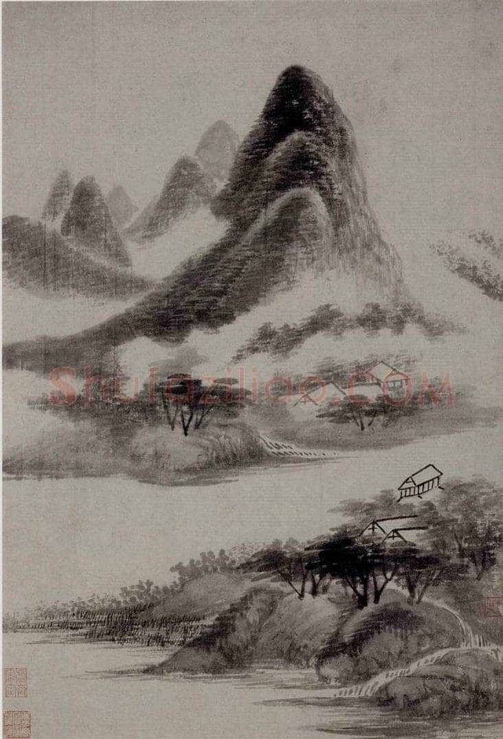 清 吴历 《仿古山水册》 书画作品