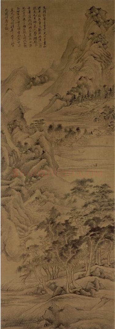 清 恽寿平 《北苑神韵图轴》 书画作品