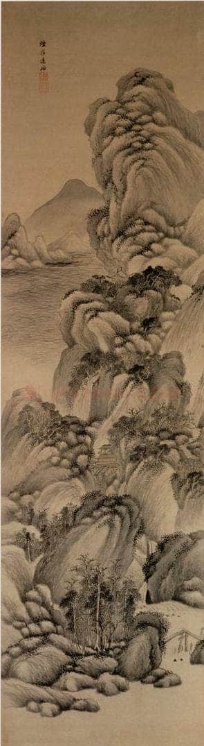 清 王鉴 《仿古山水屏》 书画作品