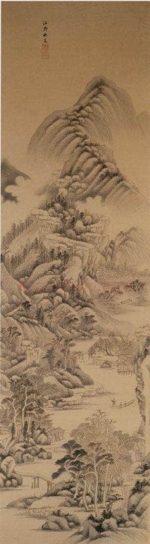 清 王鉴 《仿古山水屏》 书画作品