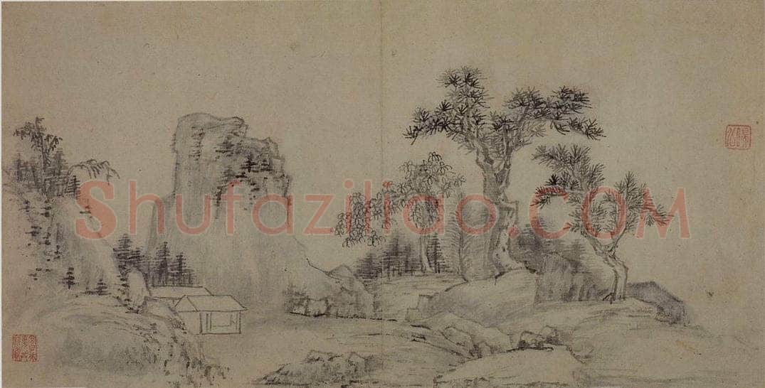 清 程正揆 《山水图册》 书画作品